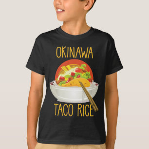 Camiseta Cocina japonesa del tacón de arroz Okinawa Japón