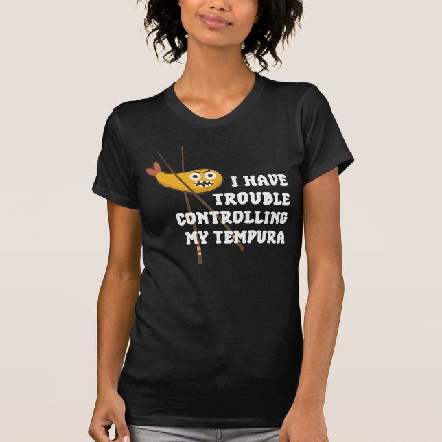 Camiseta Cocina japonesa Tempura Chopsticks Fritas (Anverso)