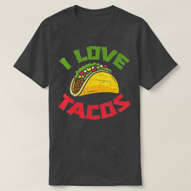 Camiseta Cocina mexicana que me encanta los tacos gastronóm (Diseño del anverso)