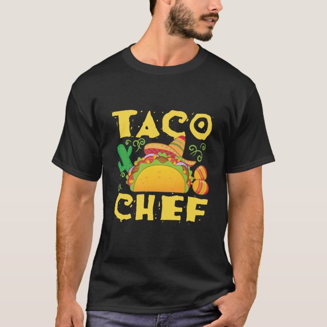 Camiseta Cocina mexicana Taco Chef (Anverso)