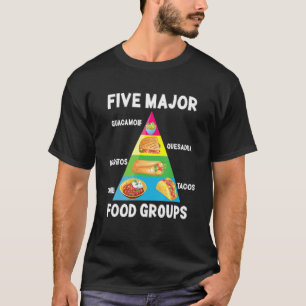 Camiseta Cocina mexicana Tacos Burritos Chili Major Food Gr