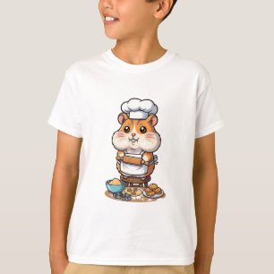 Camiseta Cocina Pequeña de Chef Hámster para Niños