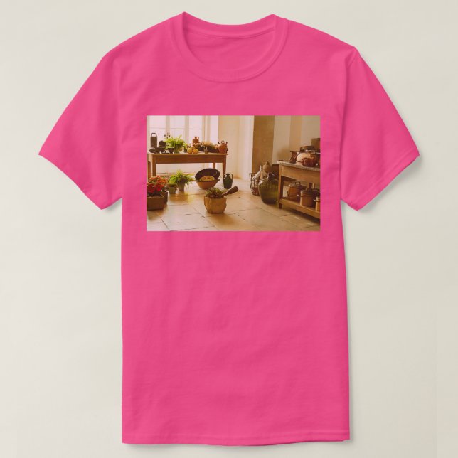 Camiseta Cocina real y herramientas de cocina Castillo medi (Diseño del anverso)