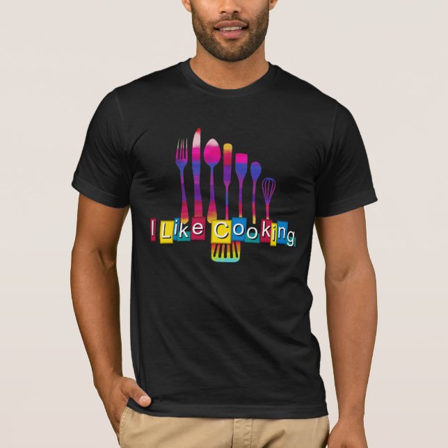 Camiseta Cocina Retro (Me Gusta Cocinar) (Anverso)