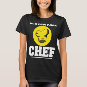 Camiseta Cocina sin gluten Cocina Chef Cocinando Trigo Enfe