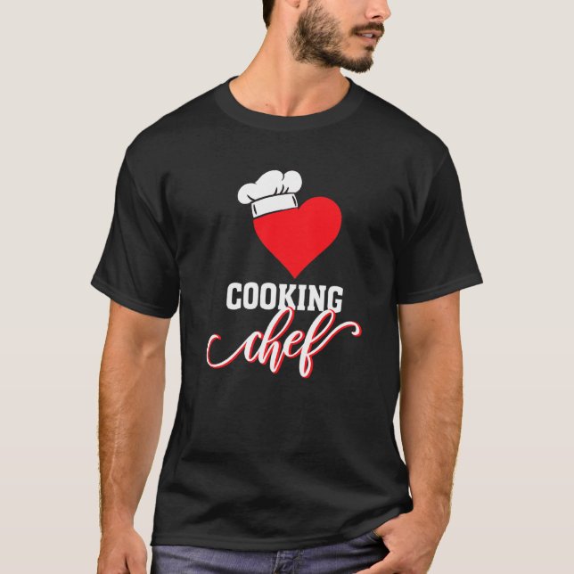 Camiseta Cocinando Chef Kitchen Gorra Chef (Anverso)