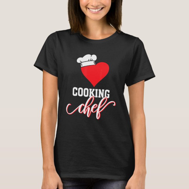 Camiseta Cocinando Chef Kitchen Gorra Chef (Anverso)