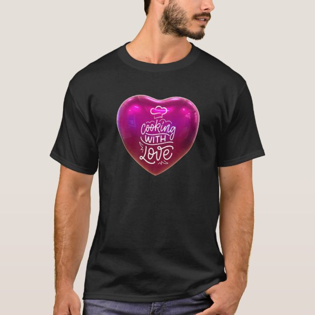 Camiseta Cocinando con amor Chef Dad Baker Mom Cook Food 1 (Anverso)