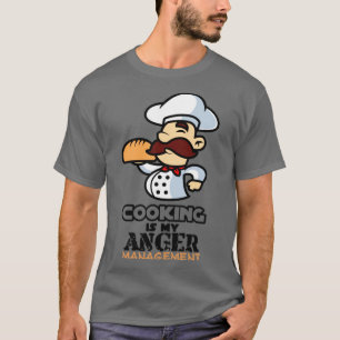 Camiseta Cocinando la gestión de la ira divertida