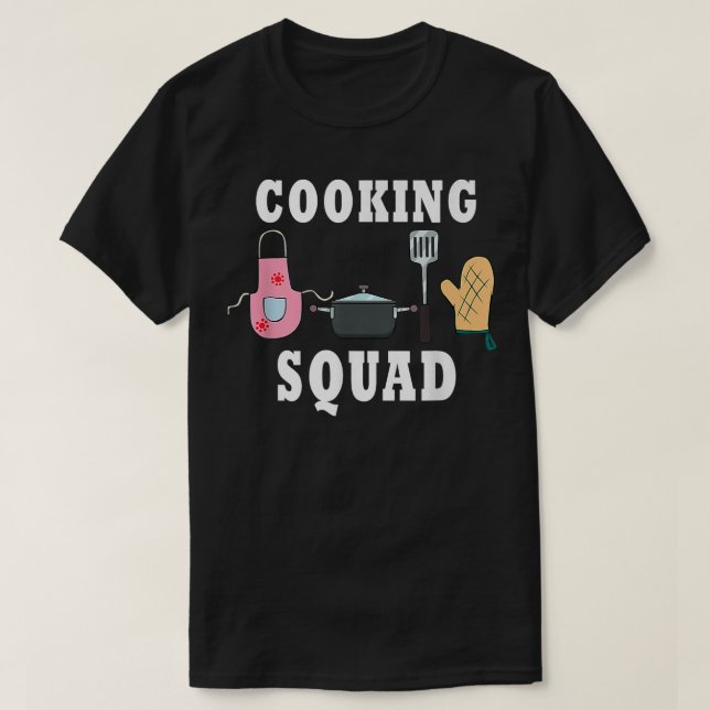 Camiseta Cocinando Squad Funny Chef Haciendo Mamas (Diseño del anverso)