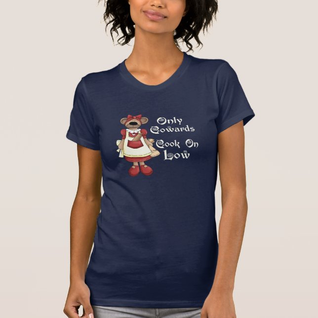 Camiseta Cocinar a cobardes (Anverso)