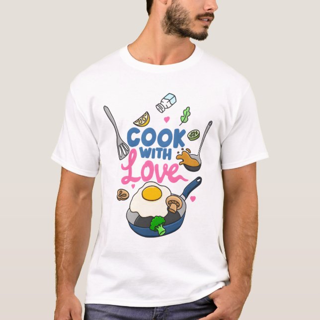 Camiseta Cocinar con amor (Anverso)