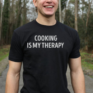Camiseta Cocinar Es Divertido Mi Terapia
