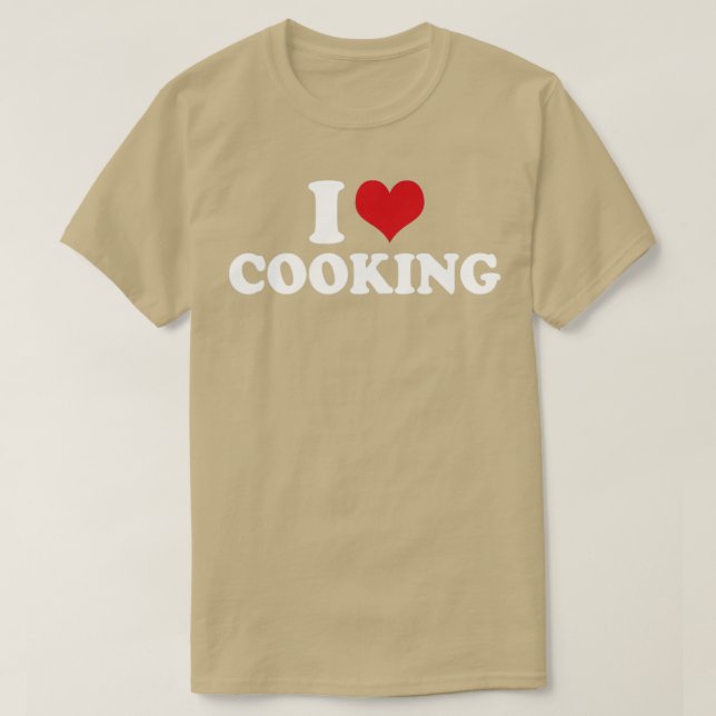 Camiseta Cocinar me encanta cocinar (Diseño del anverso)