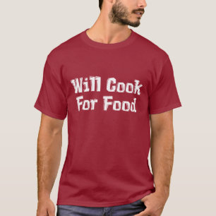 Camiseta Cocinará para los regalos de la comida