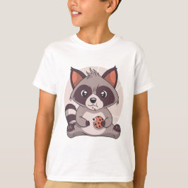 Camiseta Cocinas de chocolate raccoon comiendo