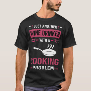 Camiseta Cocinero bebedor de vino