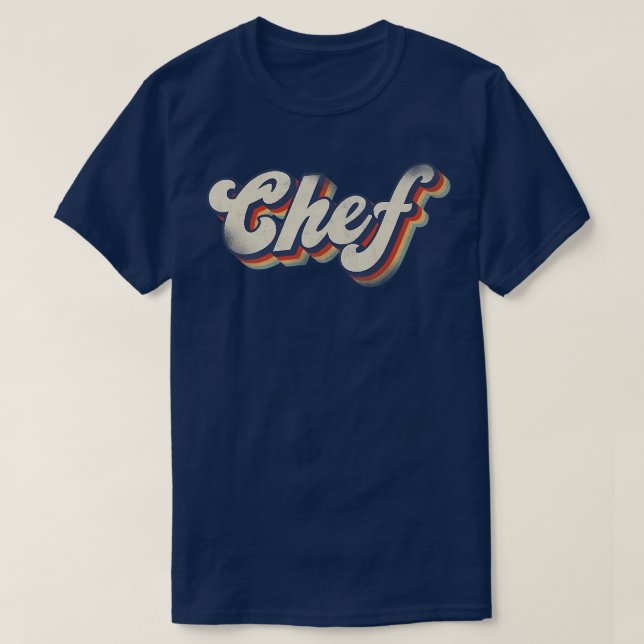 Camiseta cocinero cocinero cocina retro vintage chef 142 (Diseño del anverso)