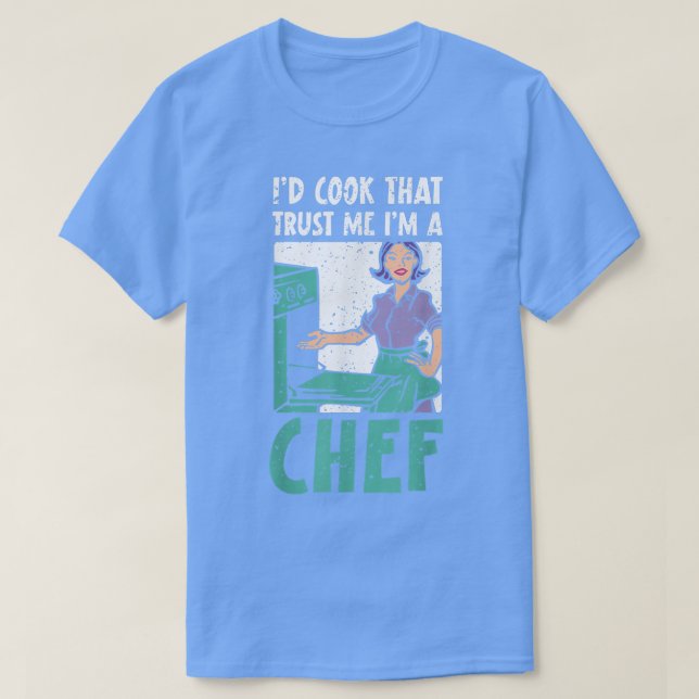 Camiseta cocinero cocinero gangster cocinando cocina o (Diseño del anverso)