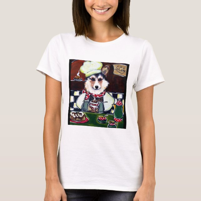 Camiseta Cocinero Corgi (Anverso)