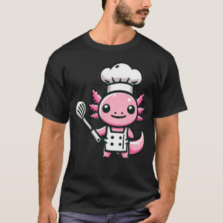 Camiseta Cocinero Cute Axolotl