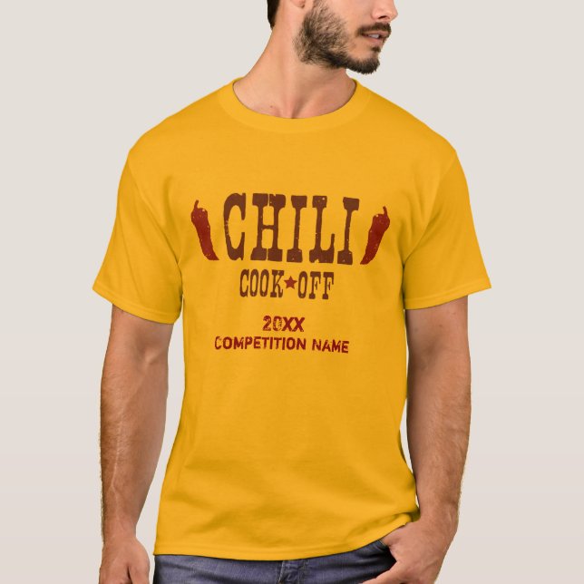 Camiseta Cocinero del chile de la competencia (Anverso)