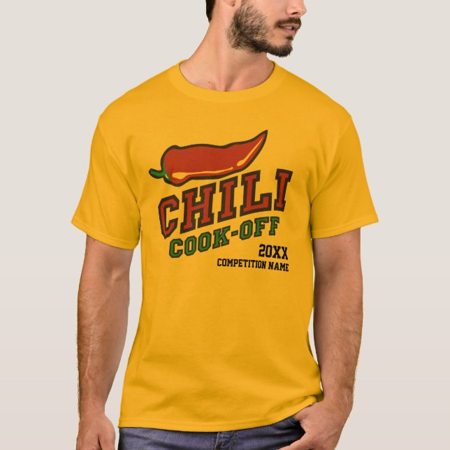 Camiseta Cocinero del chile de la competencia (Anverso)