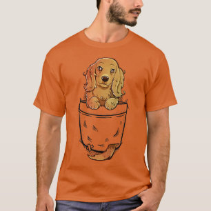Camiseta Cocinero inglés de bolsillo lindo perro español