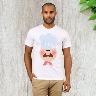 Camiseta Cocinero italiano con bigote y sombrero