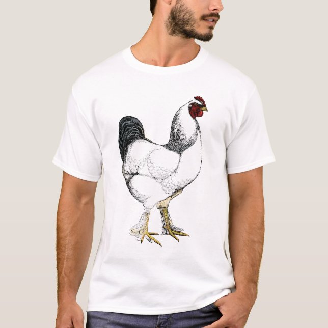 Camiseta Cocinero ligero del pollo del granjero de las aves (Anverso)