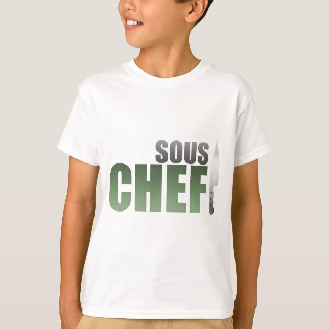 Camiseta Cocinero verde de Sous (Anverso)