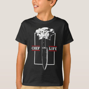 Camiseta Cocinero Vida Cuchillo Restaurante Cocina Comida C