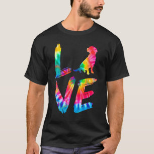 Camiseta Cockalier Tie Dye Love Dog Mom Dad