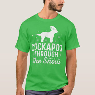 Camiseta Cockapoo a través de la nieve Navidades Graciosos