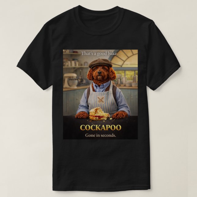 Camiseta Cockapoo Baking Shirt | Funny Dog Cake Gift (Diseño del anverso)