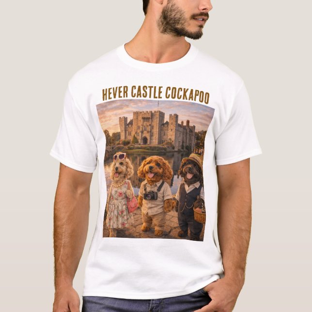 Camiseta Cockapoo Castle T Shirt Hever Gift (Anverso)