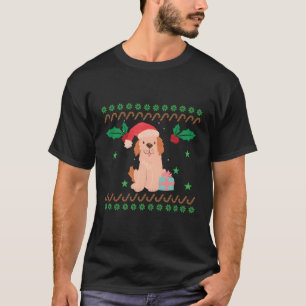 Camiseta Cockapoo Con Navidades Gorra Perro Mamá Papá Noel 