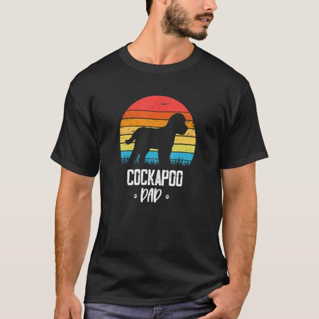 Camiseta Cockapoo Dad Retro Vintage (Anverso)