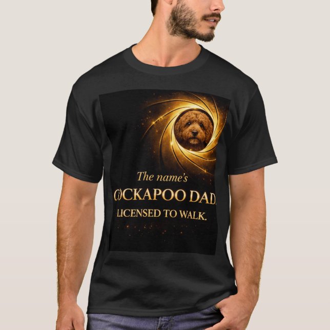 Camiseta Cockapoo Dad Shirt | Funny Dog Walking Gift (Anverso)