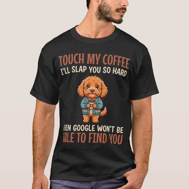 Camiseta Cockapoo Divertido Amante Del Café (Anverso)