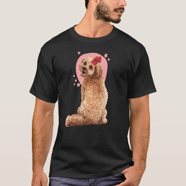 Camiseta Cockapoo Dog flower (Anverso)