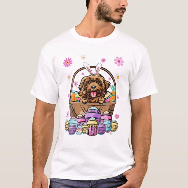 Camiseta Cockapoo Dog Happy Easter Day (Anverso)