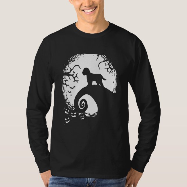 Camiseta Cockapoo Halloween Bajo La Luz De La Luna Perro Es (Anverso)