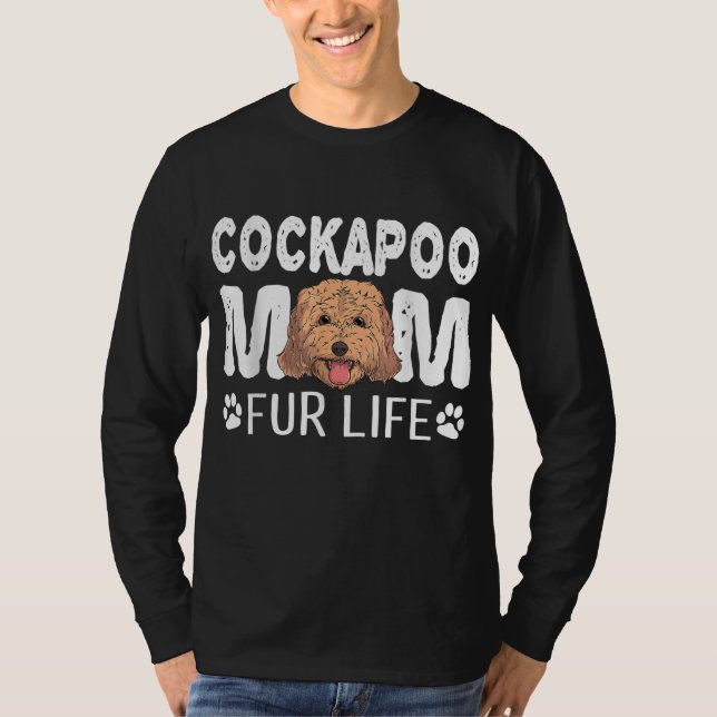 Camiseta Cockapoo Mamá de la Vida Perro Perro de la Madre C (Anverso)