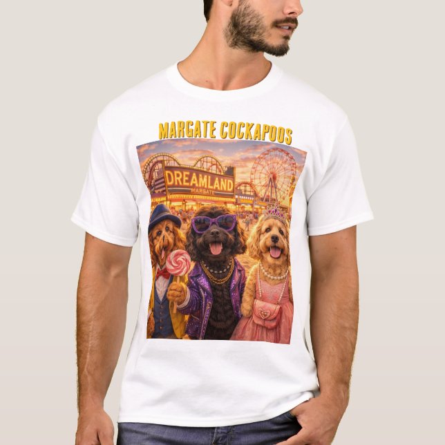 Camiseta Cockapoo Margate Dreamland Shirt Funny Dog Gift UK (Anverso)