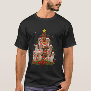 Camiseta Cockapoo Navidad Árbol Perro Navidad Navidad Luces