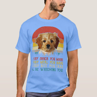 Camiseta Cockapoo Retro Cada Snack Que Se Sirve Cada Comida