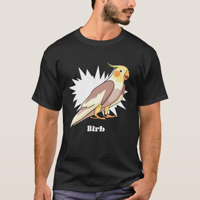 Camiseta Cockatiel Birb Meme Yellow Cute Bird for Parrot Ow (Anverso)