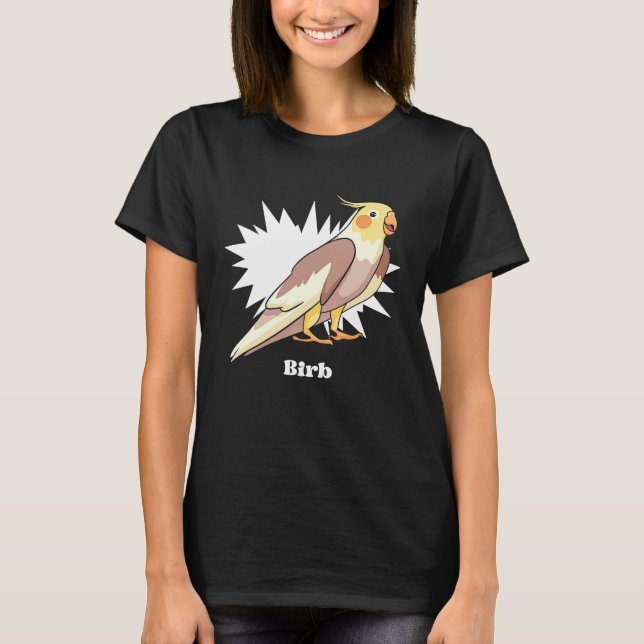 Camiseta Cockatiel Birb Meme Yellow Cute Bird for Parrot Ow (Anverso)