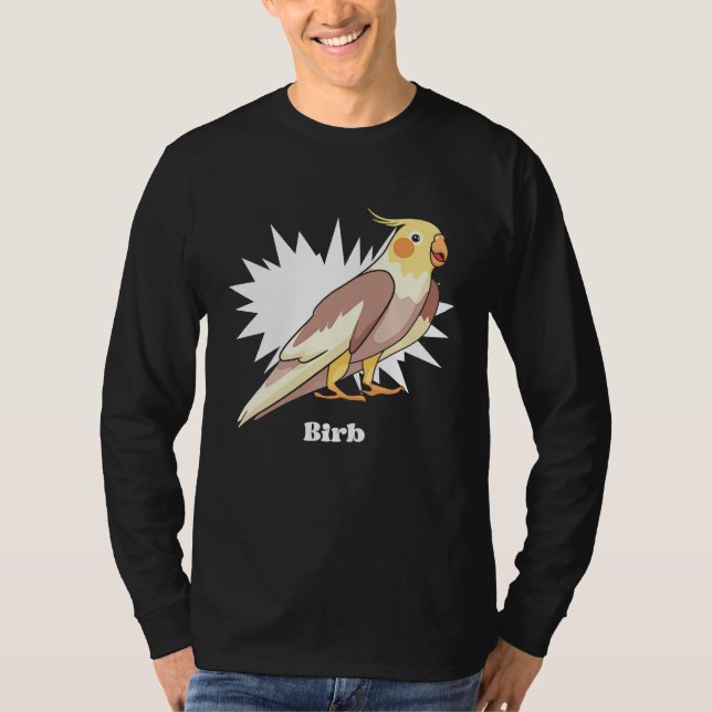 Camiseta Cockatiel Birb Meme Yellow Cute Bird for Parrot Ow (Anverso)